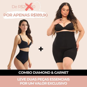Combo Diamond & Garnet – Sustentação e Conforto no Dia a Dia