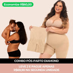 Combo Pós-Parto Diamond – Kit com 2 Unidades da Bermuda Modeladora Diamond (A mais moderna do Brasil)