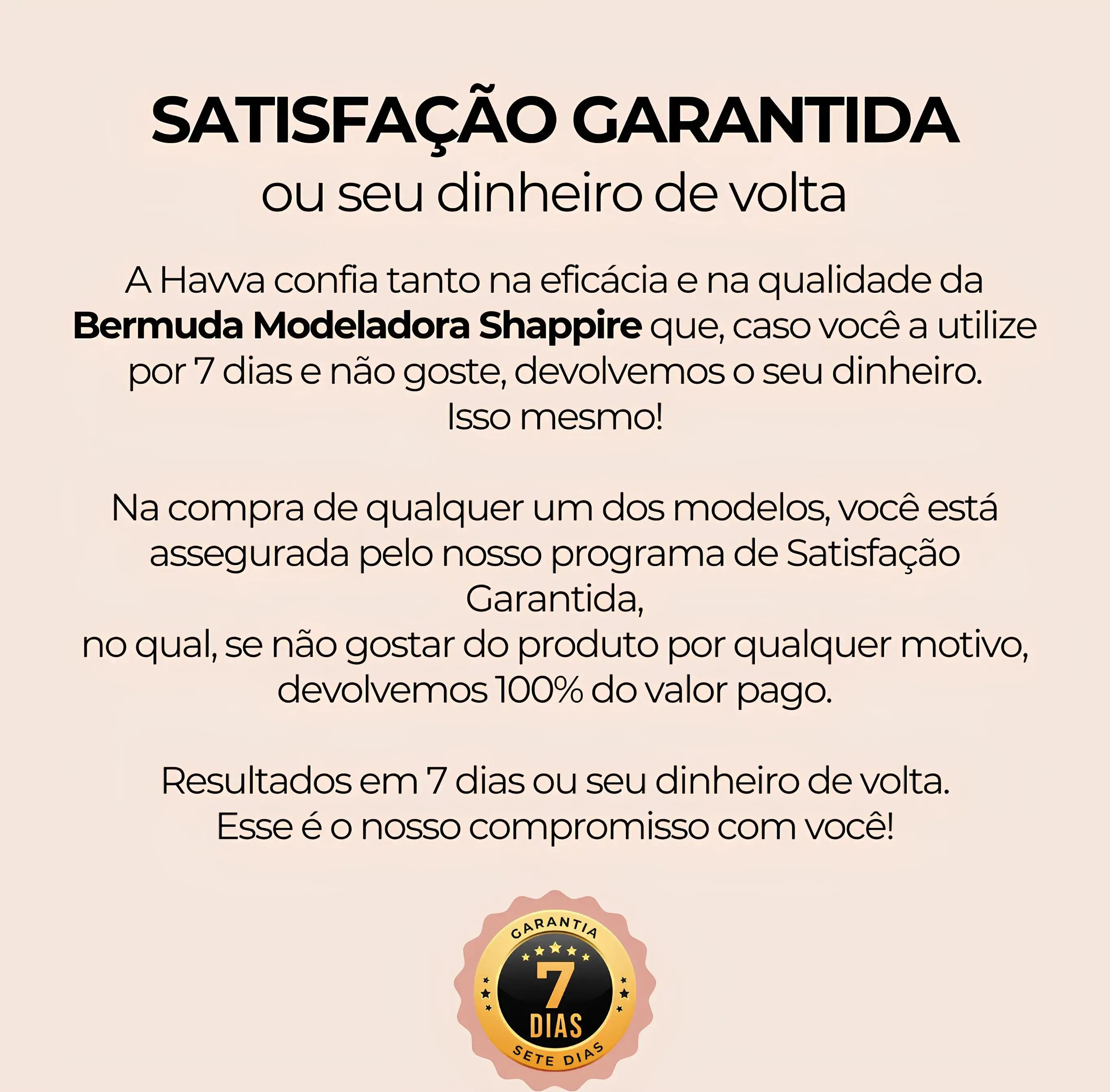 Bermuda Modeladora Sapphire – Efeito Sauna com Suporte e Conforto