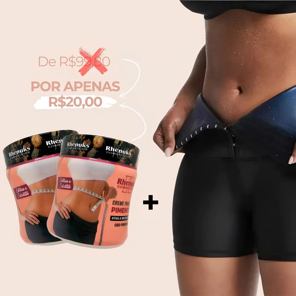 Combo Sapphire – Efeito Sauna com Creme Redutor de Medidas
