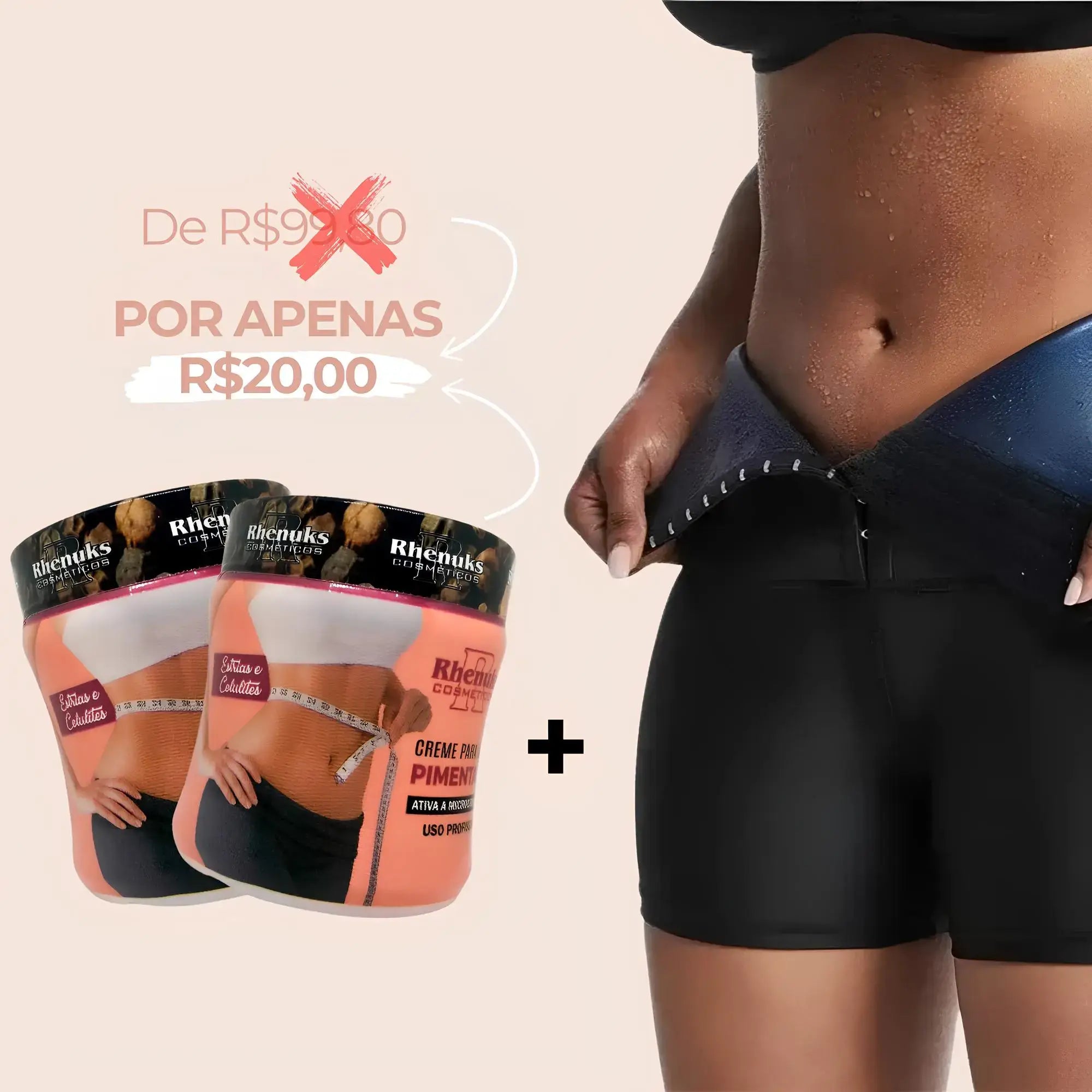 Combo Sapphire – Efeito Sauna com Creme Redutor de Medidas