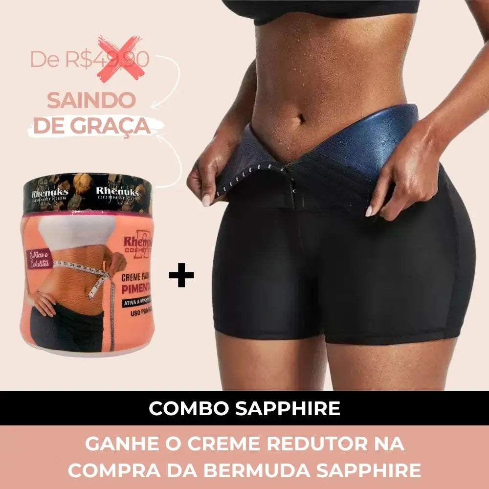 Combo Sapphire – Efeito Sauna com Creme Redutor de Medidas