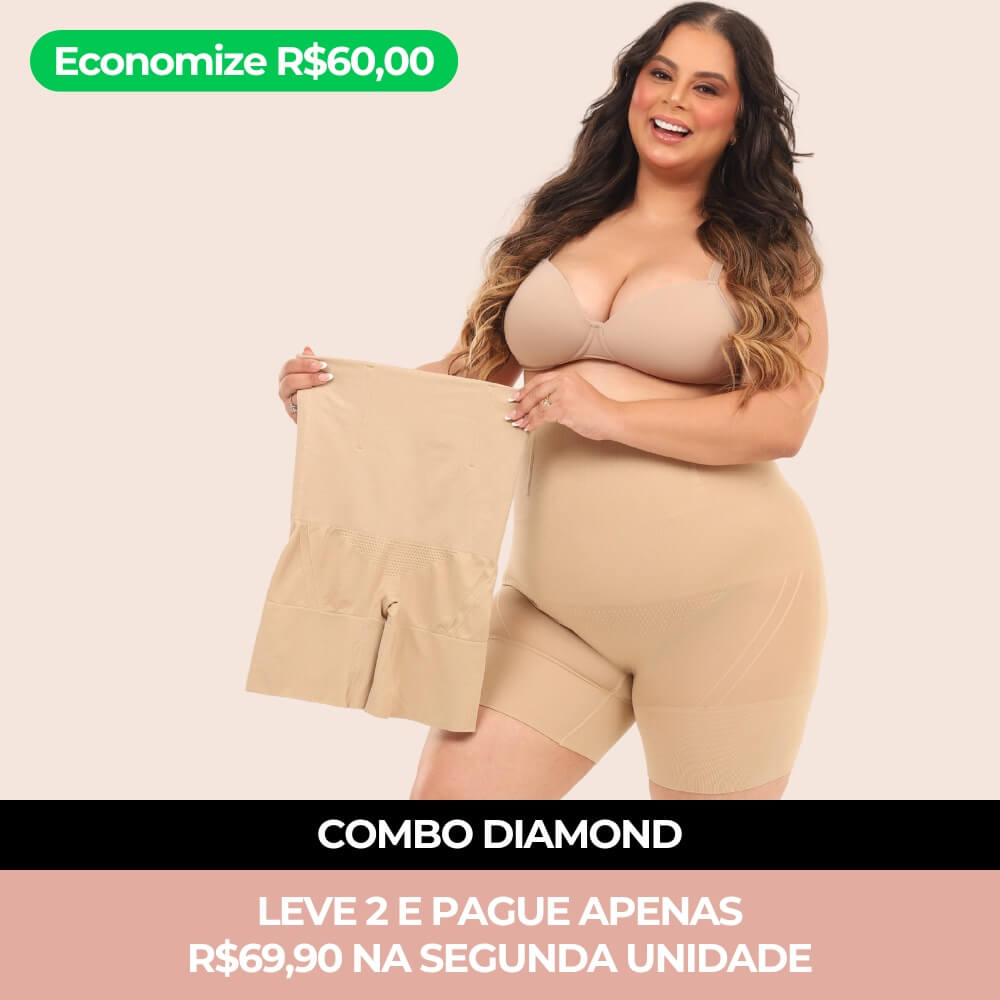 Combo Diamond – Kit com 2 Unidades da Bermuda Modeladora Diamond (A mais moderna do Brasil)