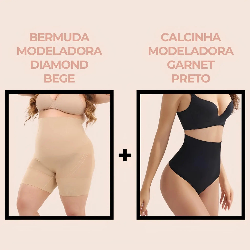 Combo Diamond & Garnet – Sustentação e Conforto no Dia a Dia