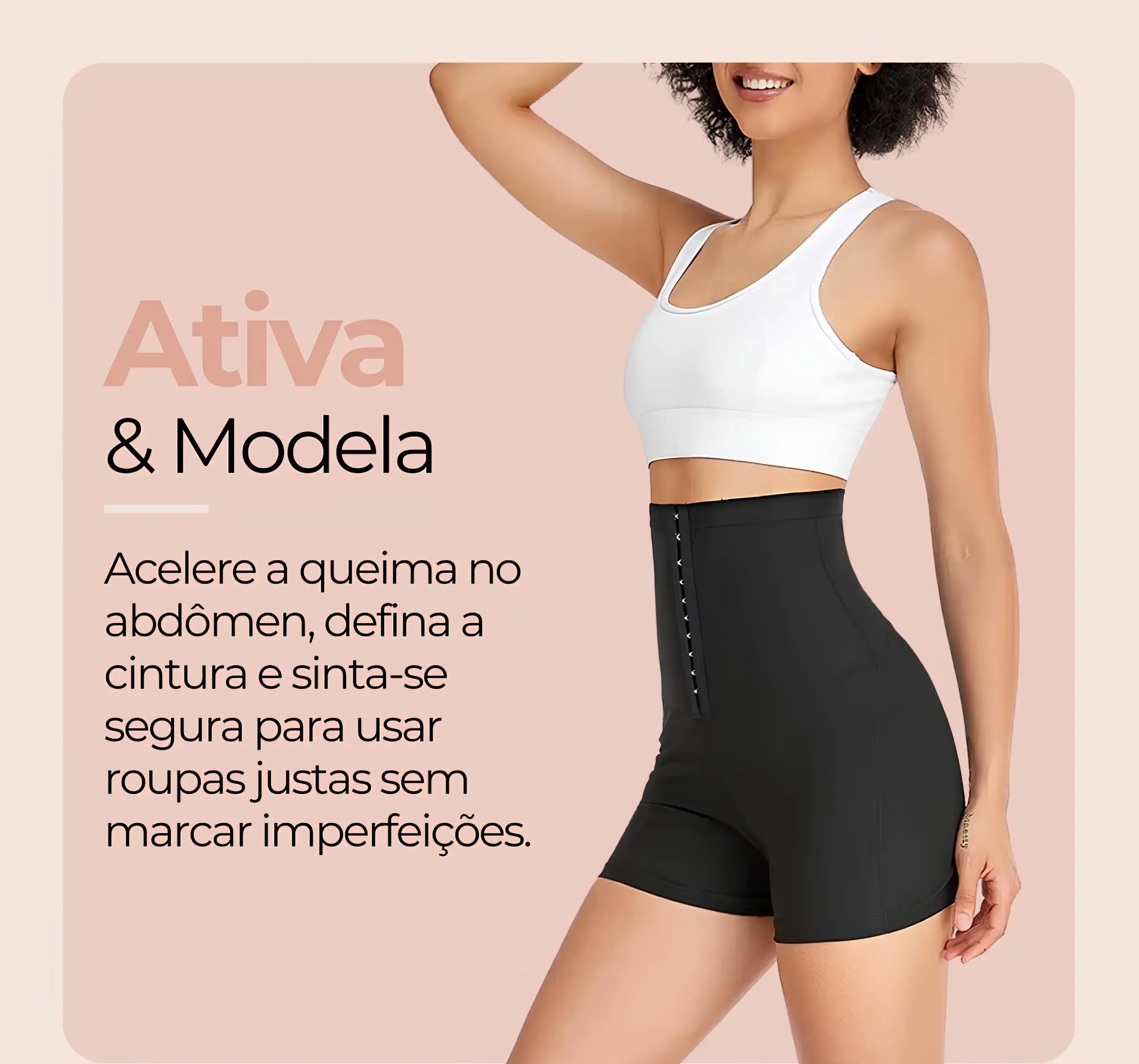 Bermuda Modeladora Sapphire – Efeito Sauna com Suporte e Conforto