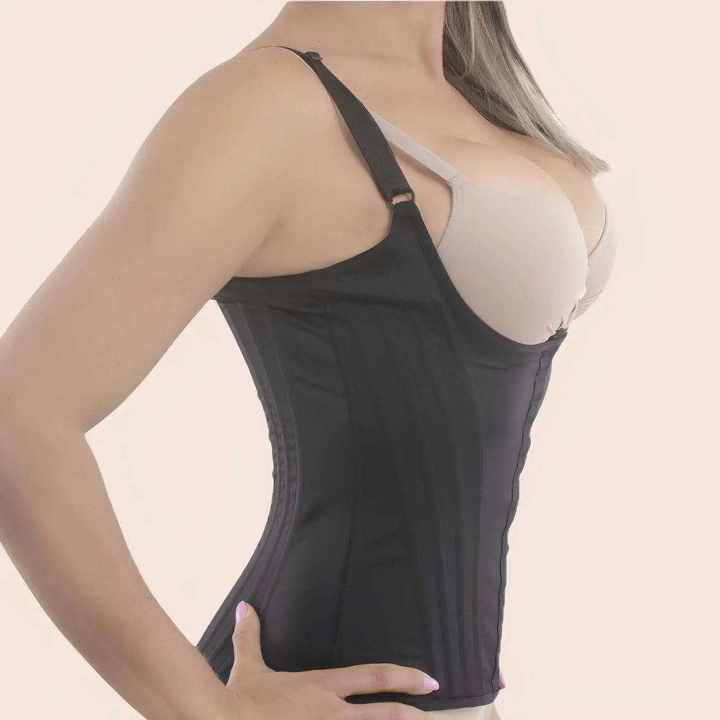 Cinta Modeladora Aquamarine com Alça – Alta Compressão e Sustentação Extra com 12 Barbatanas