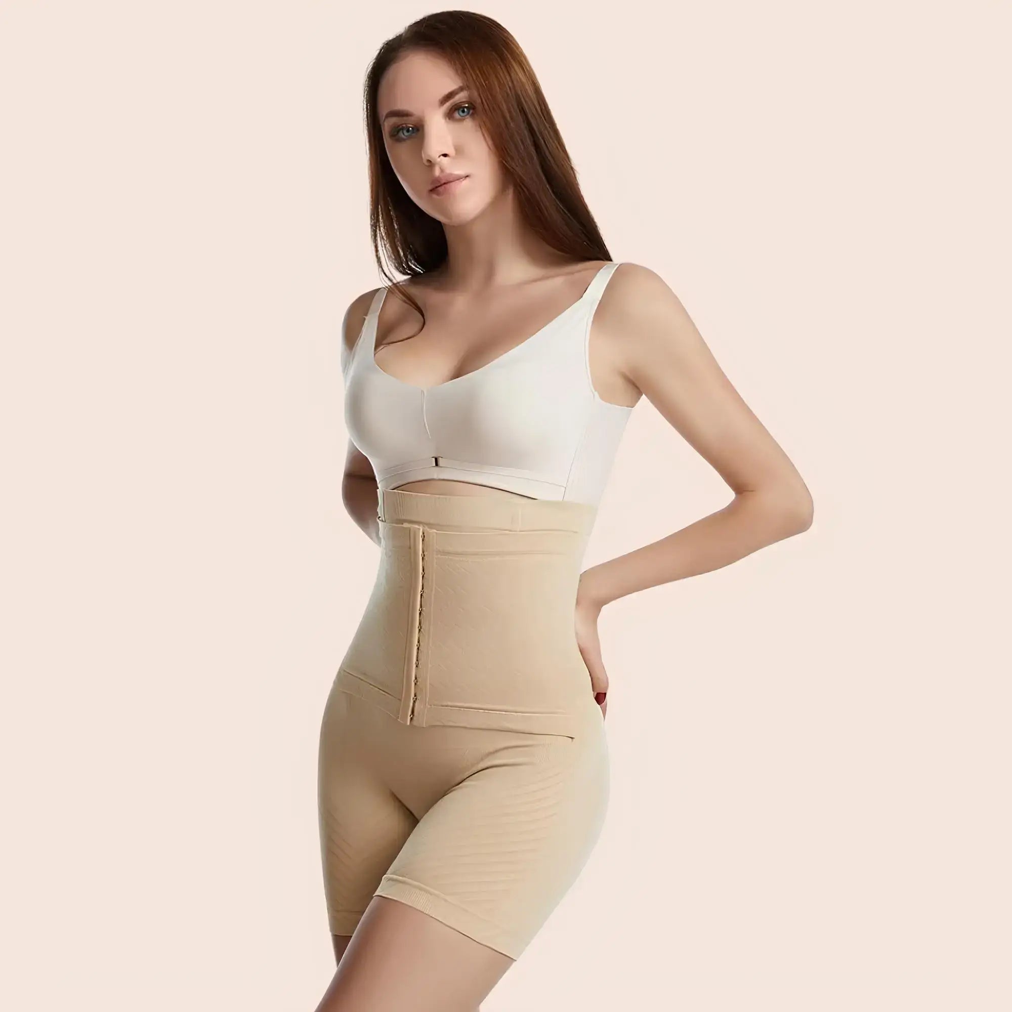 Bermuda Modeladora Emerald – Alta Compressão com Espartilho Frontal