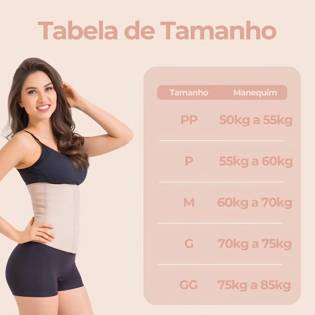 Cinta Modeladora Aquamarine – Alta Compressão e Suporte com 12 Barbatanas