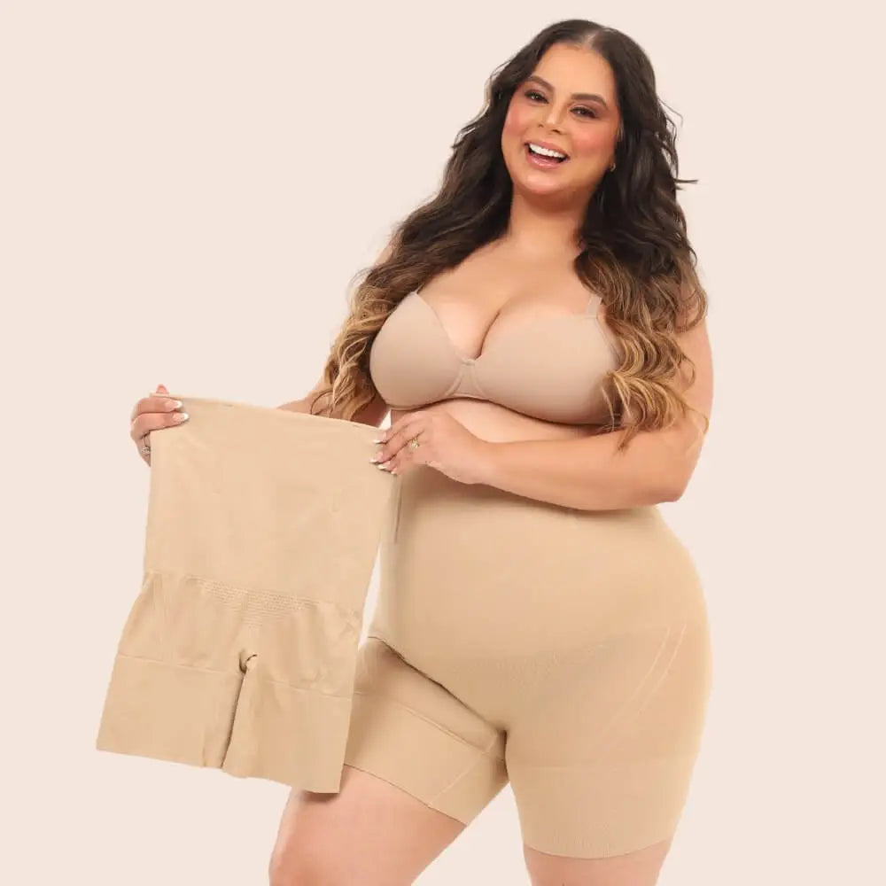 Combo Diamond – Kit com 2 Unidades da Bermuda Modeladora Diamond (A mais moderna do Brasil) - Bege + Bege / P/M (38